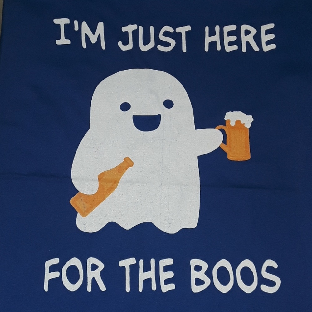 ** "I'm Just Here For the Boos" Custom Graphic Tee
